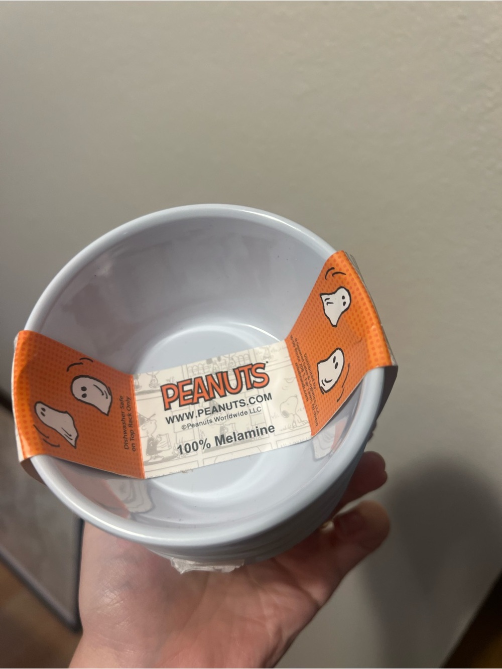Peanuts Halloween Orange Snoopy Snack Bowls - Picture 4 of 4